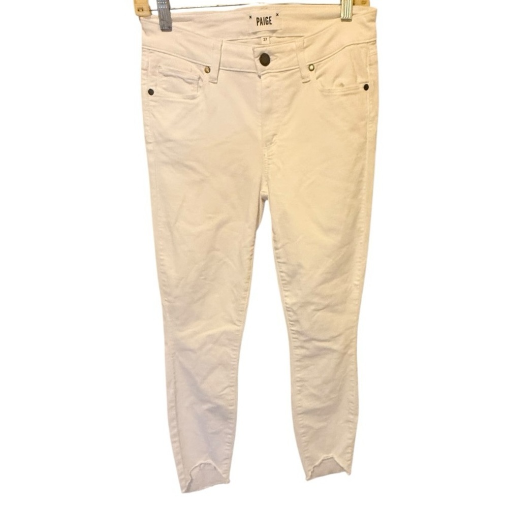 Paige Verdugo Crop White Jeans nwot